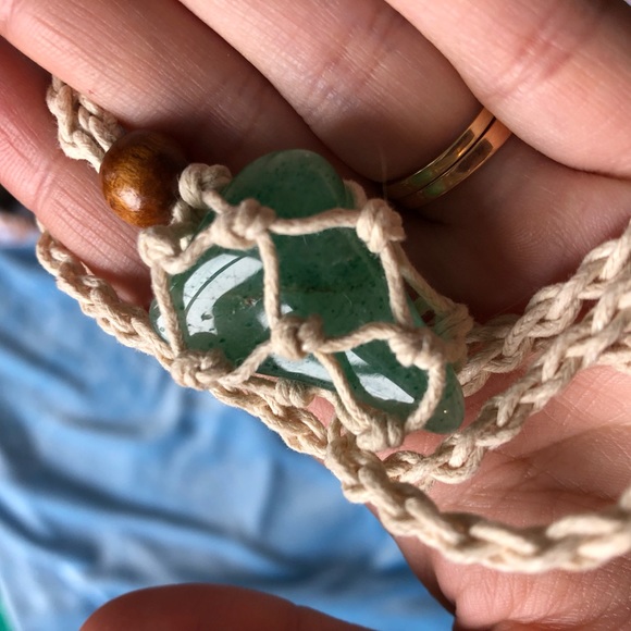 New green strawberry Quartz hand made necklace exchangeable stones! - Picture 12 of 17